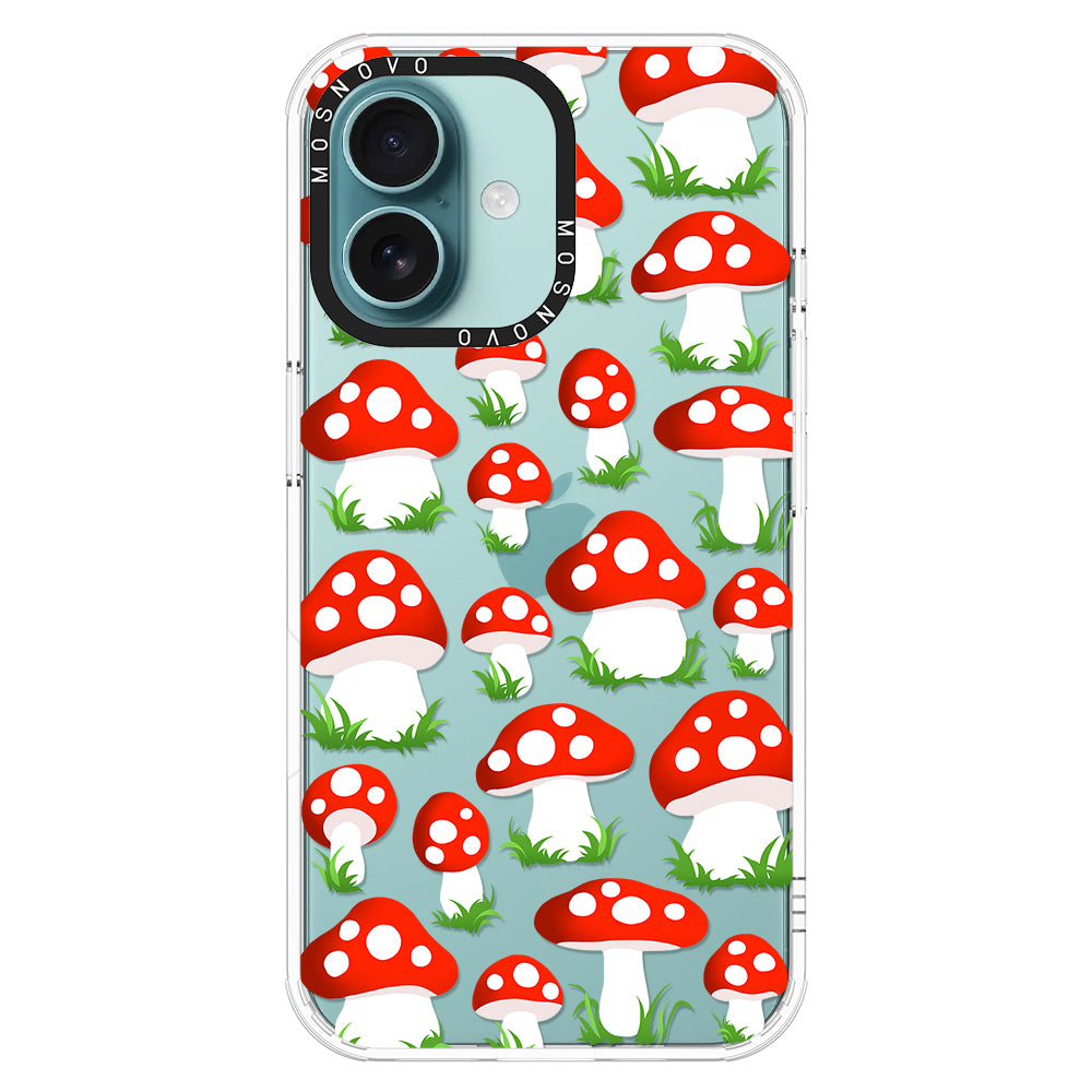 Cute Mushroom Phone Case - iPhone 16 Plus Case - MOSNOVO