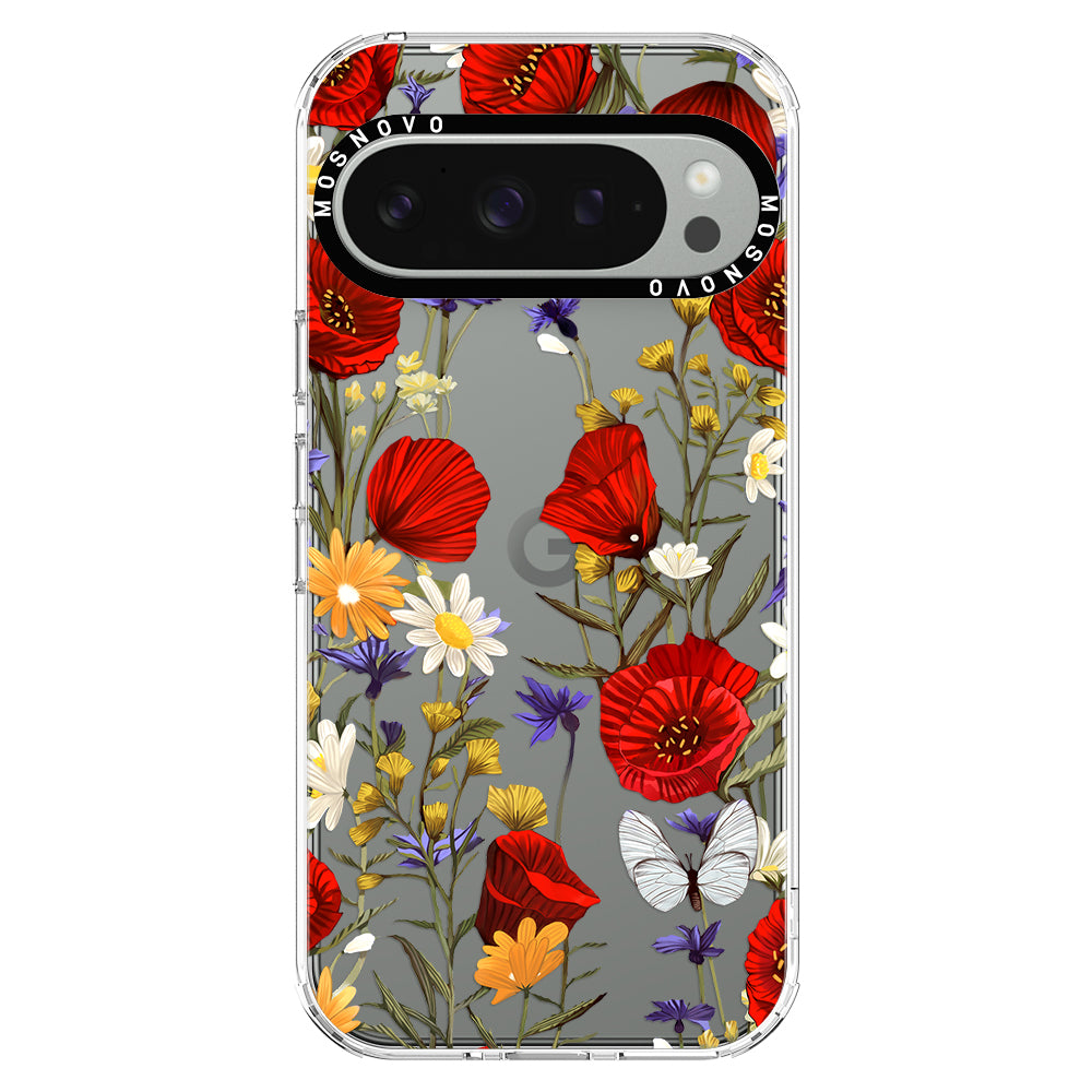 Poppy Floral Phone Case - Google Pixel 9 Pro Case