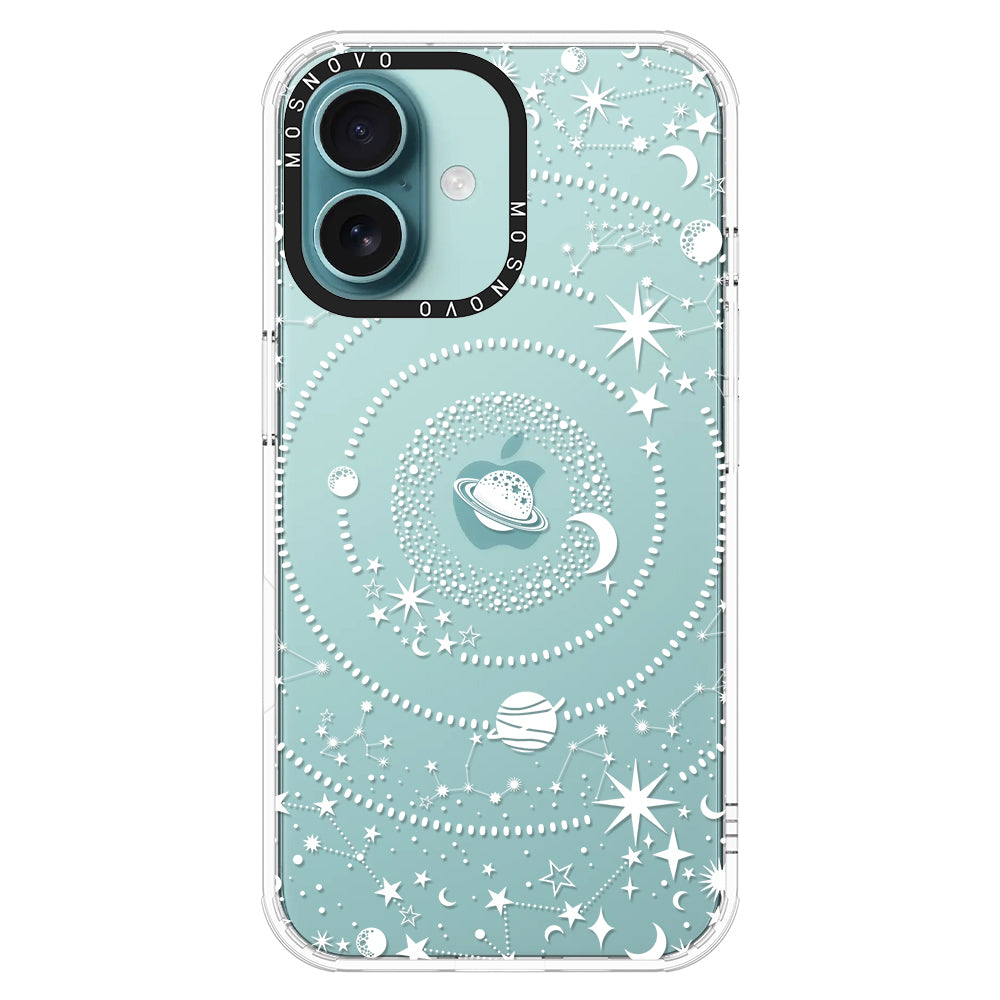 White Galaxy Phone Case - iPhone 16 Case - MOSNOVO