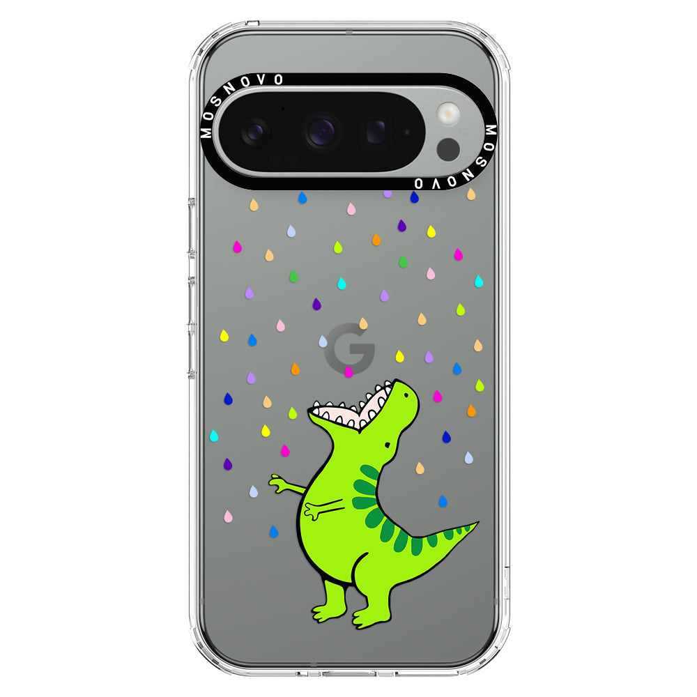 Rainbow Dinosaur Phone Case - Google Pixel 9 Pro Case