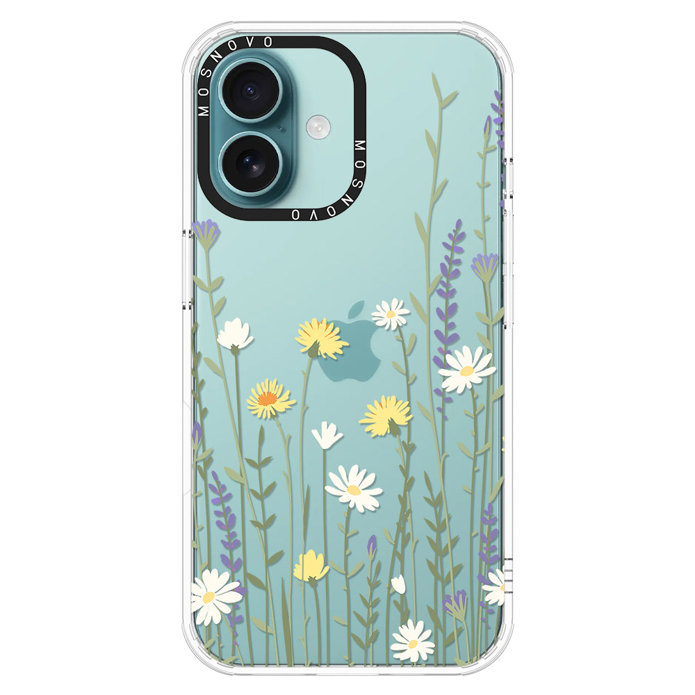 Wild Meadow Floral Phone Case - iPhone 16 Plus Case - MOSNOVO