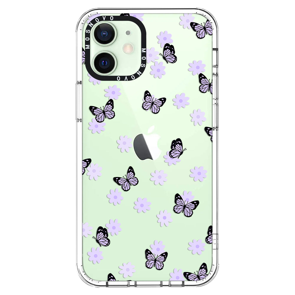 Lilac Butterfly Phone Case - iPhone 12 Mini Case