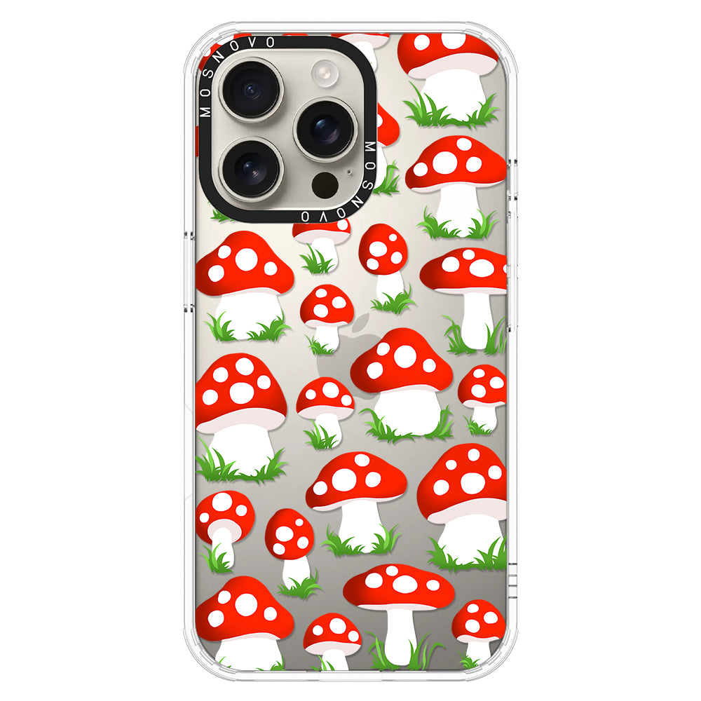 Cute Mushroom Phone Case - iPhone 16 Pro Max Case - MOSNOVO