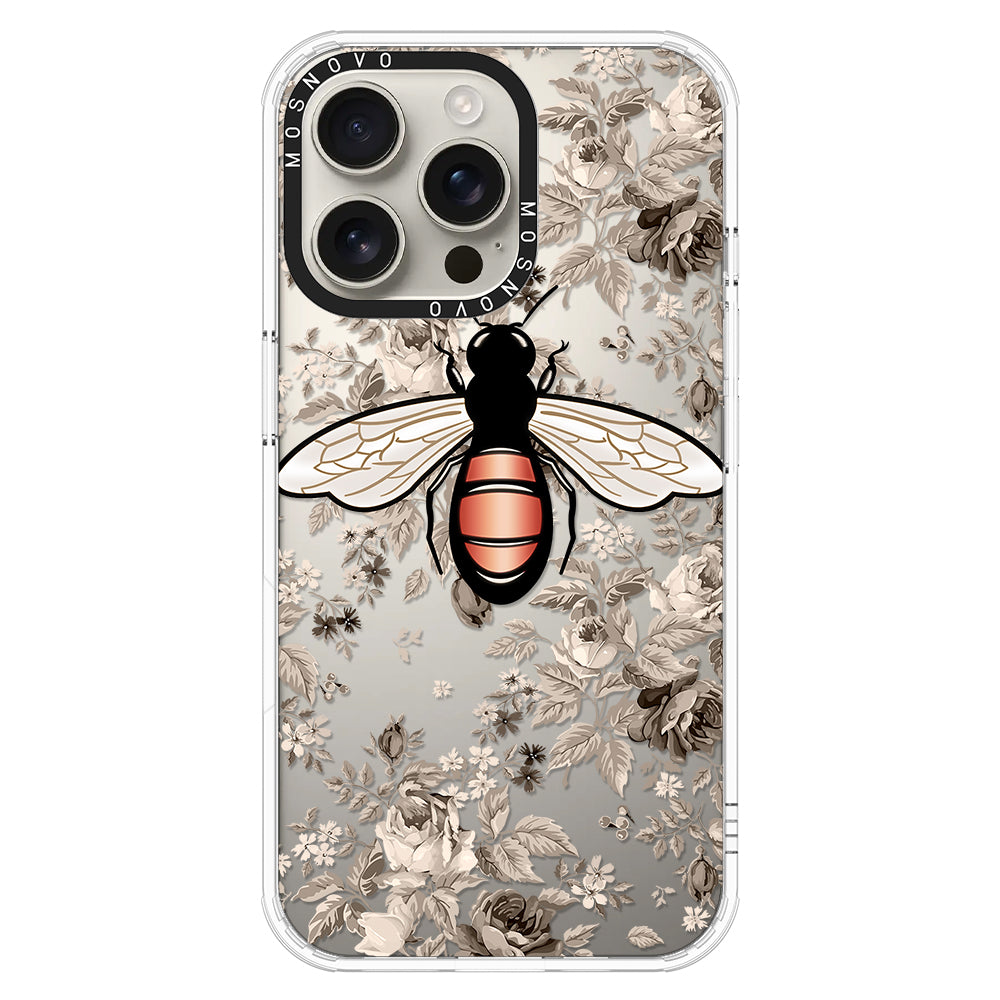 Vintage Bee Phone Case - iPhone 16 Pro Max Case - MOSNOVO