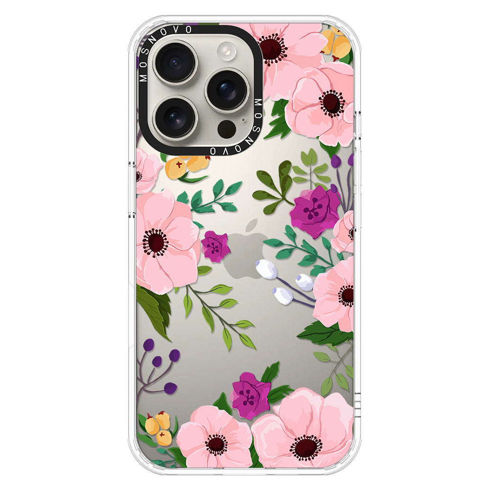 Watercolor Floral Phone Case - iPhone 16 Pro Max Case - MOSNOVO