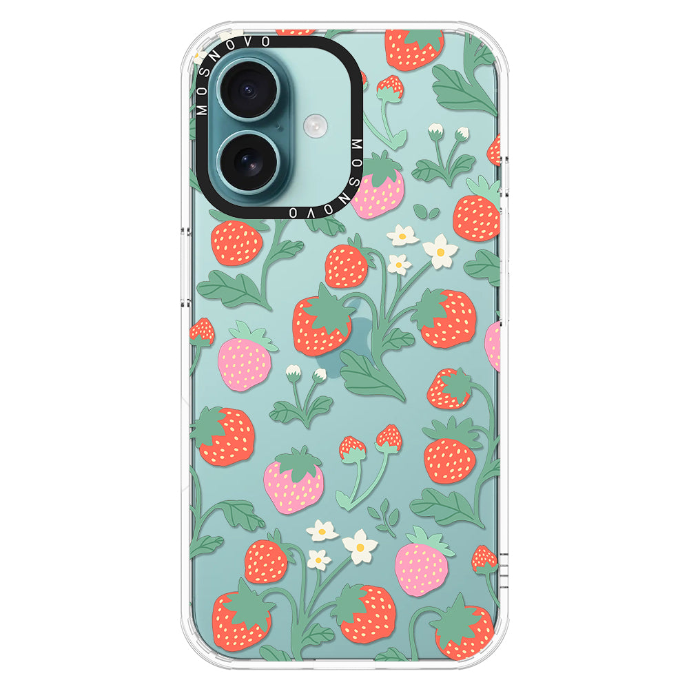 Cute Strawberry Phone Case - iPhone 16 Case - MOSNOVO