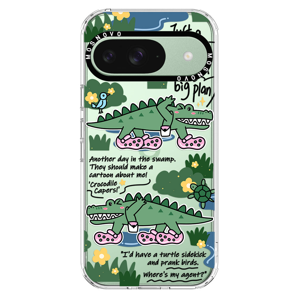 Croc with Big Plan Phone Case - Google Pixel 9 Case