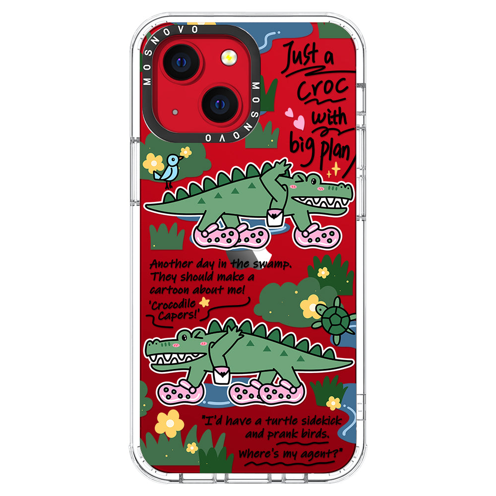 Croc with Big Plan Phone Case - iPhone 13 Mini Case