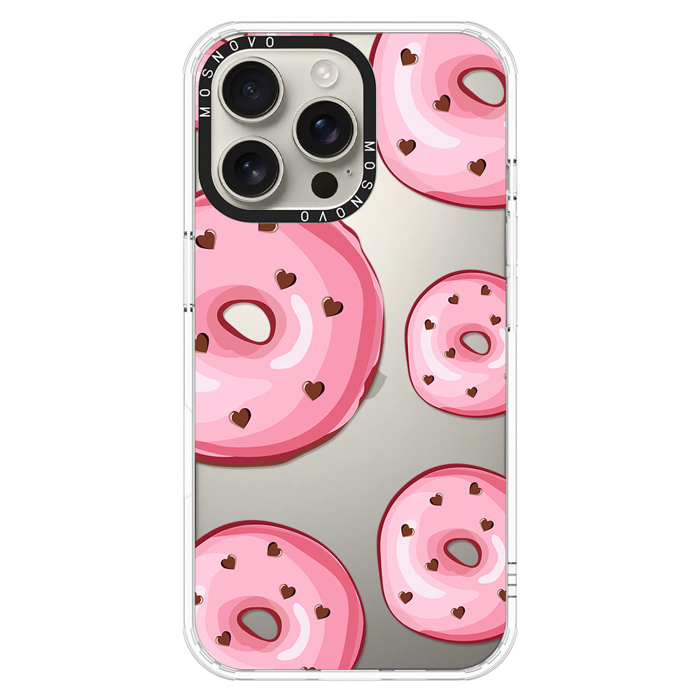 Pink Donuts Phone Case - iPhone 16 Pro Max Case - MOSNOVO