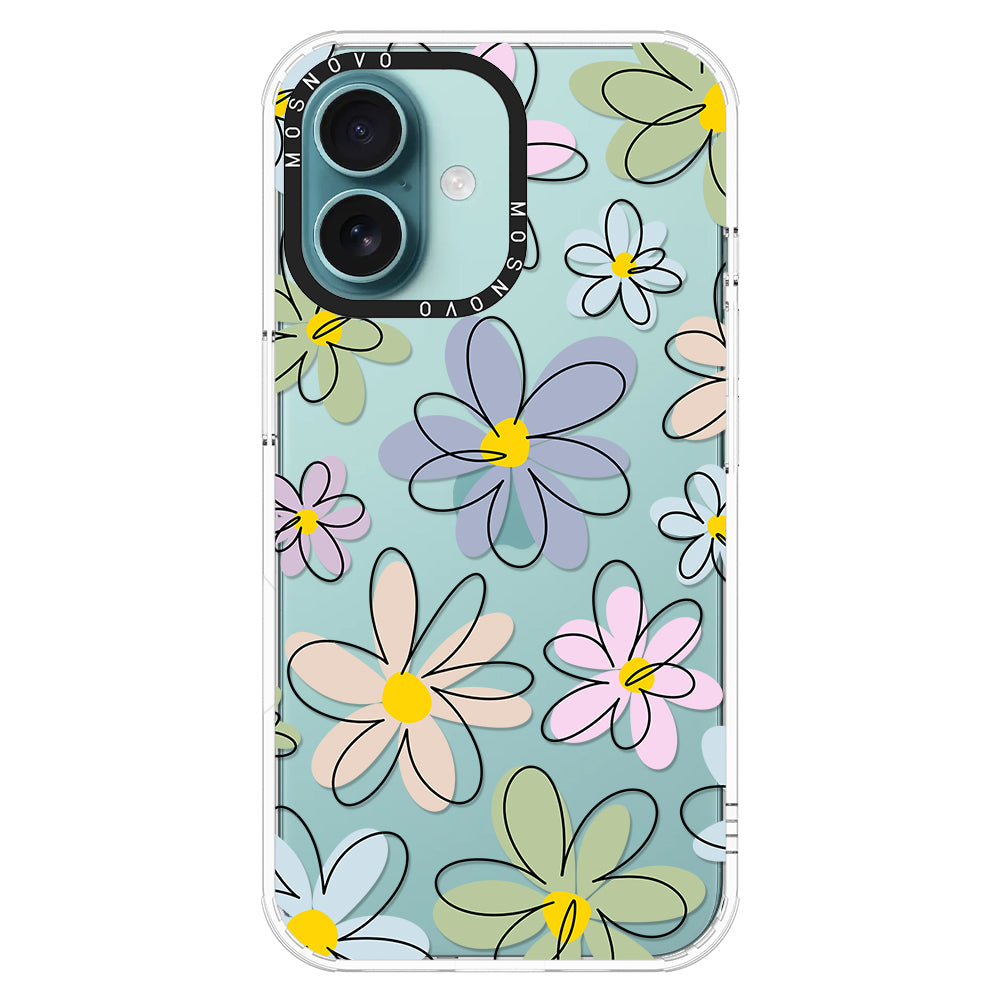 Linear Blooms Phone Case - iPhone 16 Case