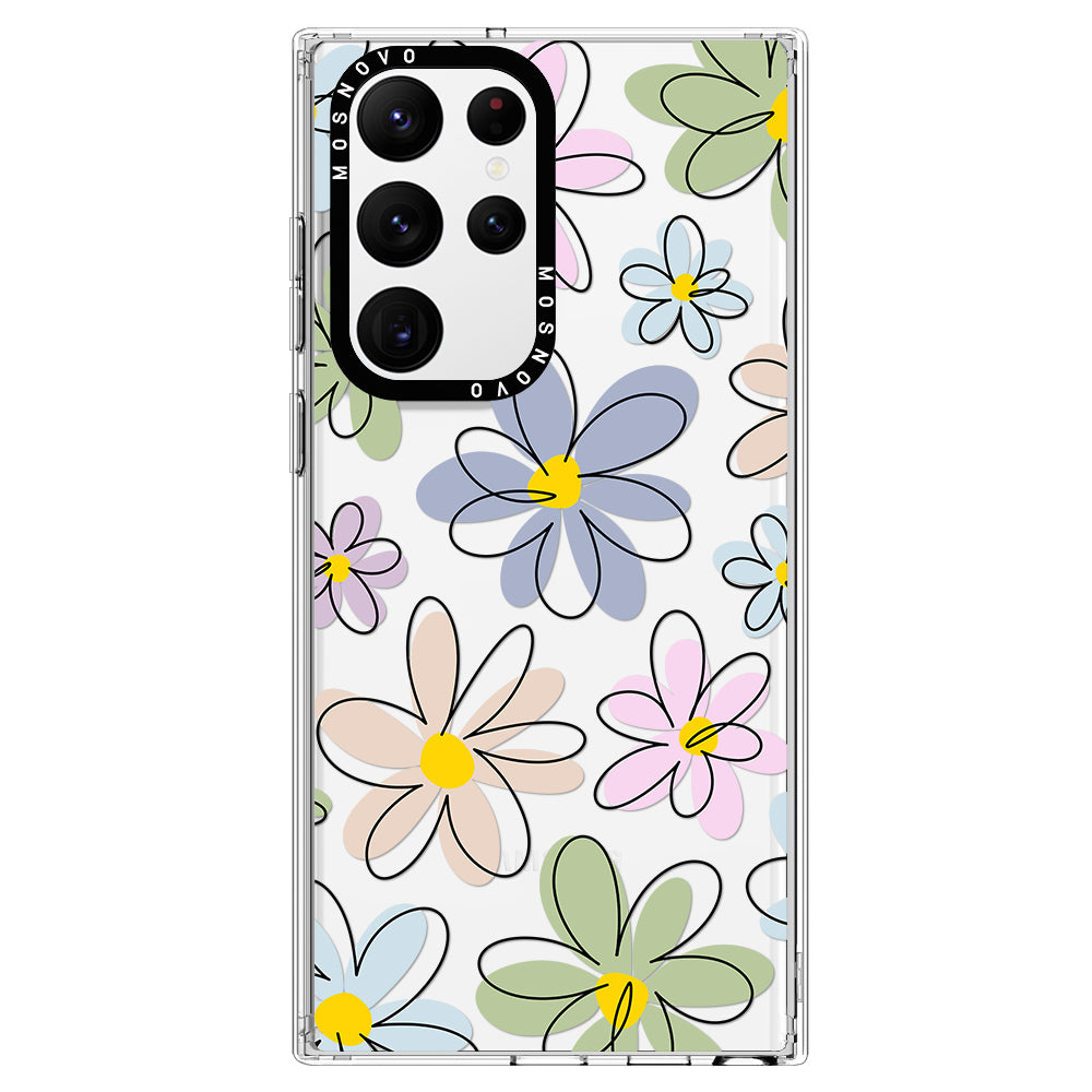 Linear Blooms Phone Case - Samsung Galaxy S22 Ultra Case