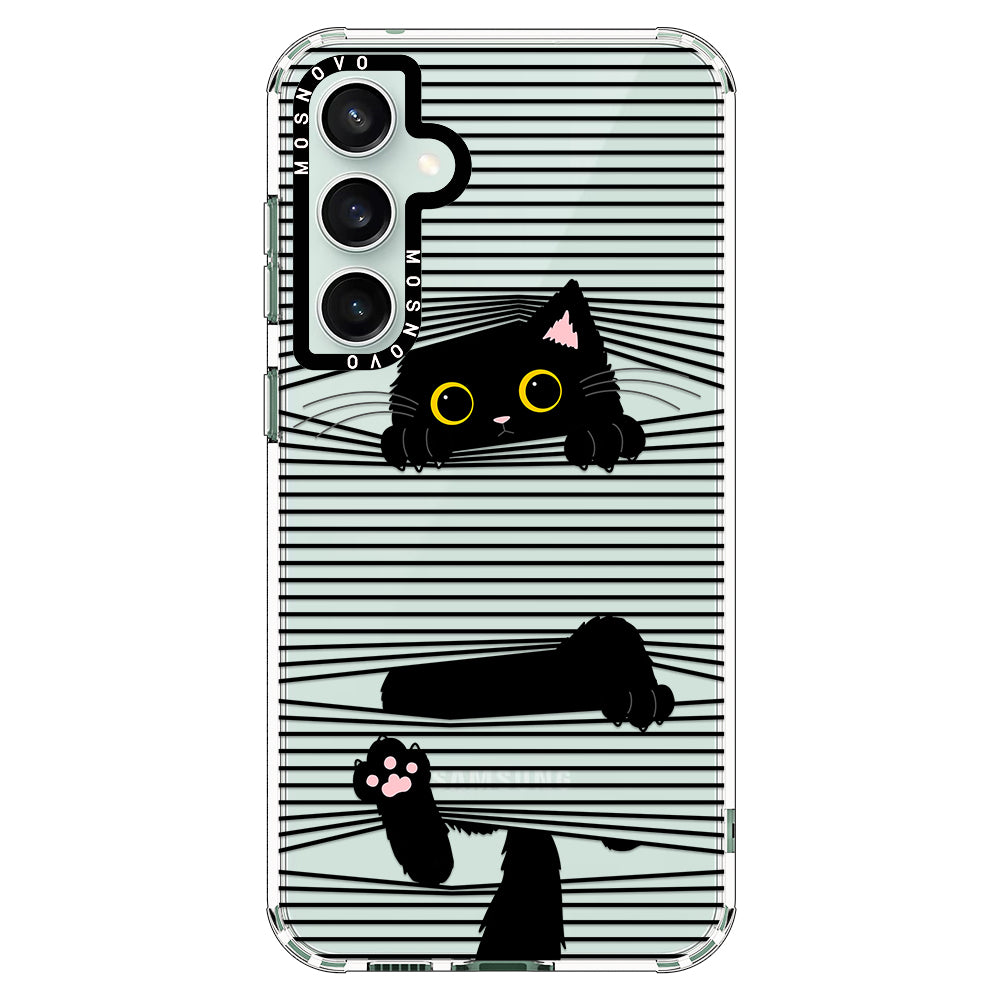 Hidden Black Cat Phone Case - Samsung Galaxy S23 FE Case