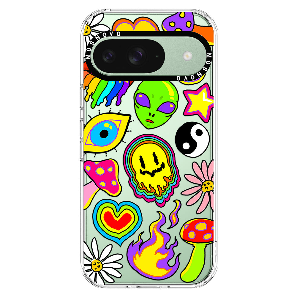 Hippie Sticker Phone Case - Google Pixel 9 Case