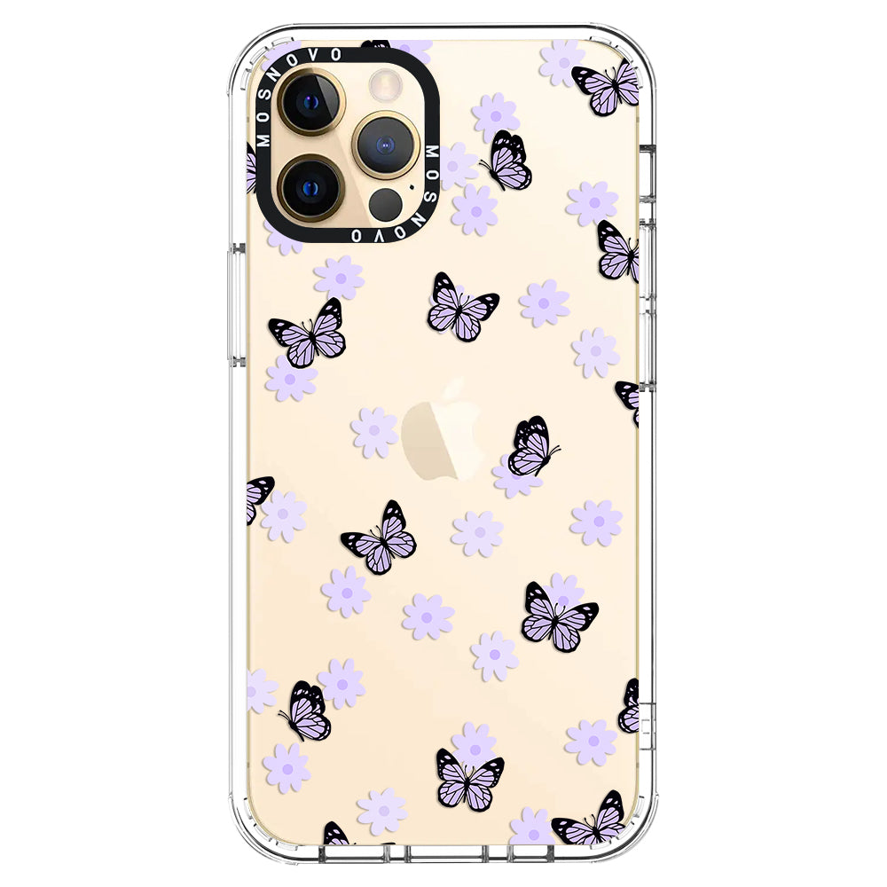 Lilac Butterfly Phone Case - iPhone 12 Pro Max Case