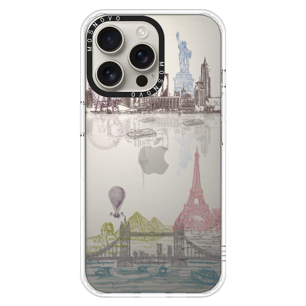 The World City Phone Case - iPhone 16 Pro Max Case - MOSNOVO