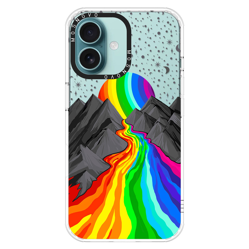 Rainbow Landscape Phone Case - iPhone 16 Plus Case - MOSNOVO