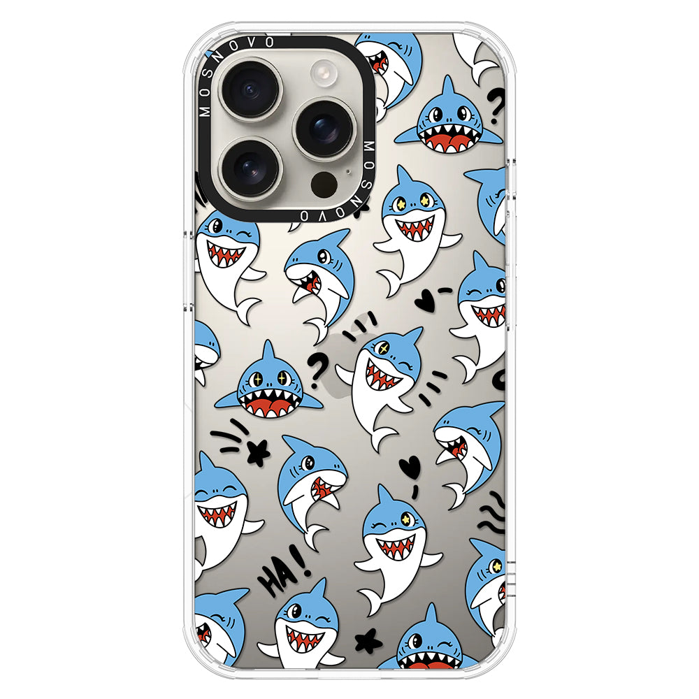 Cute Sharks Phone Case - iPhone 16 Pro Max Case