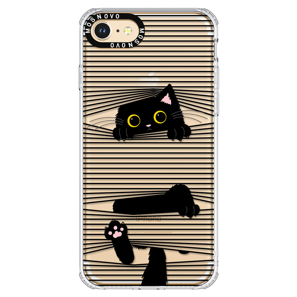 Hidden Black Cat Phone Case - iPhone SE 2022 Case