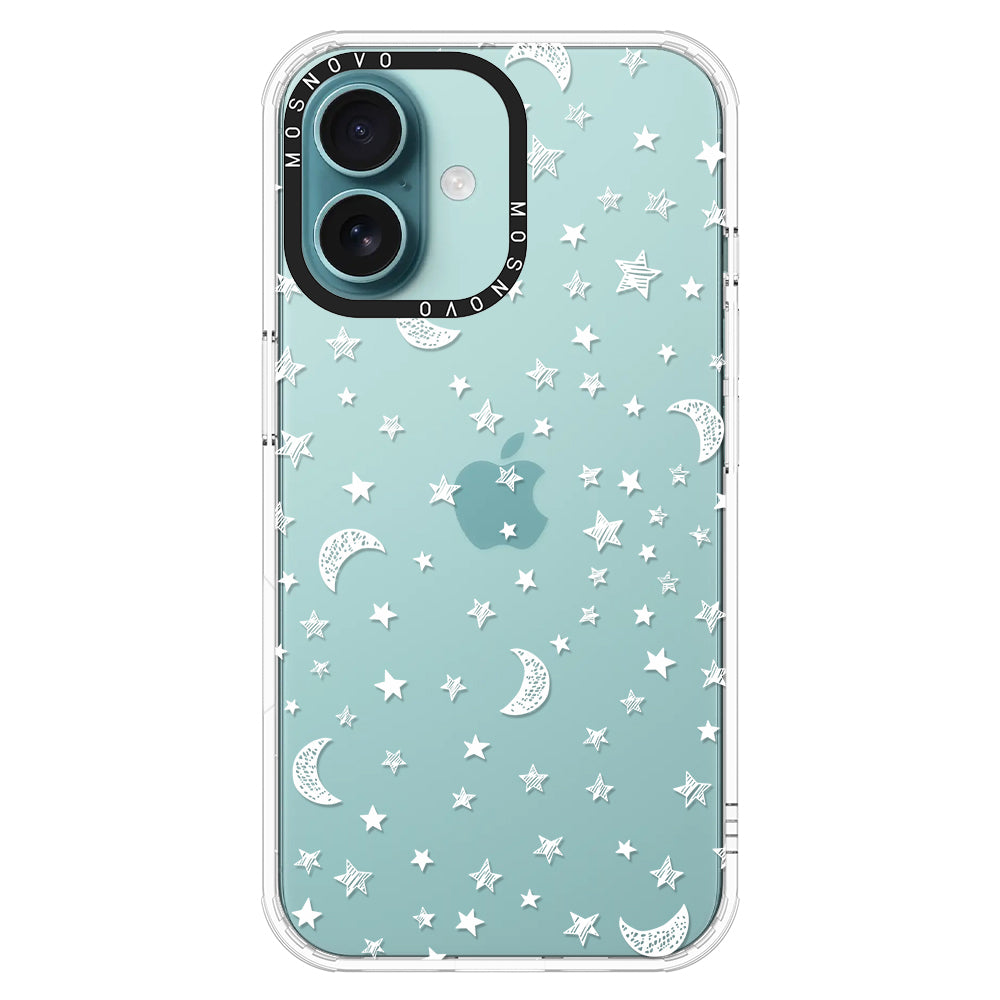 Night Moon Sky Phone Case - iPhone 16 Plus Case - MOSNOVO