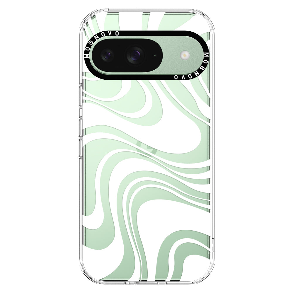 White Swirl Phone Case - Google Pixel 9 Case