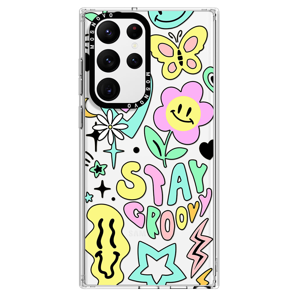 Stay Groovy Phone Case - Samsung Galaxy S22 Ultra Case