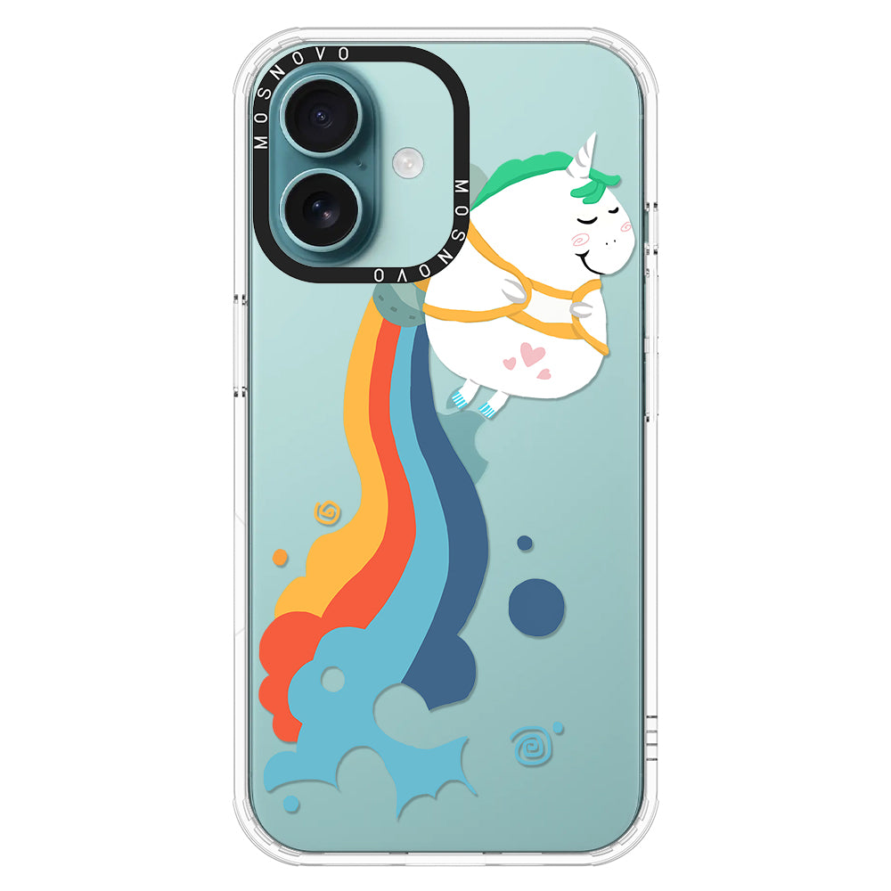 Cute Rainbow Unicorn Phone Case - iPhone 16 Case - MOSNOVO