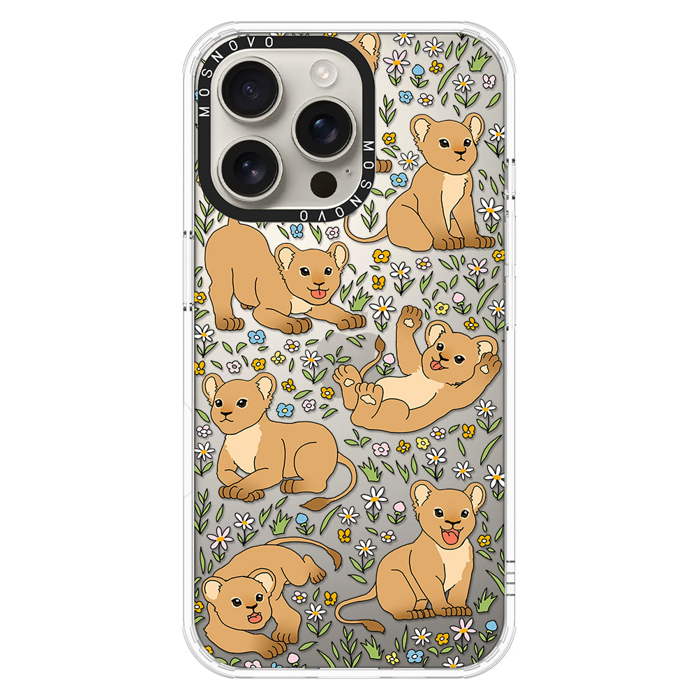 Cute Lion Phone Case - iPhone 16 Pro Max Case - MOSNOVO