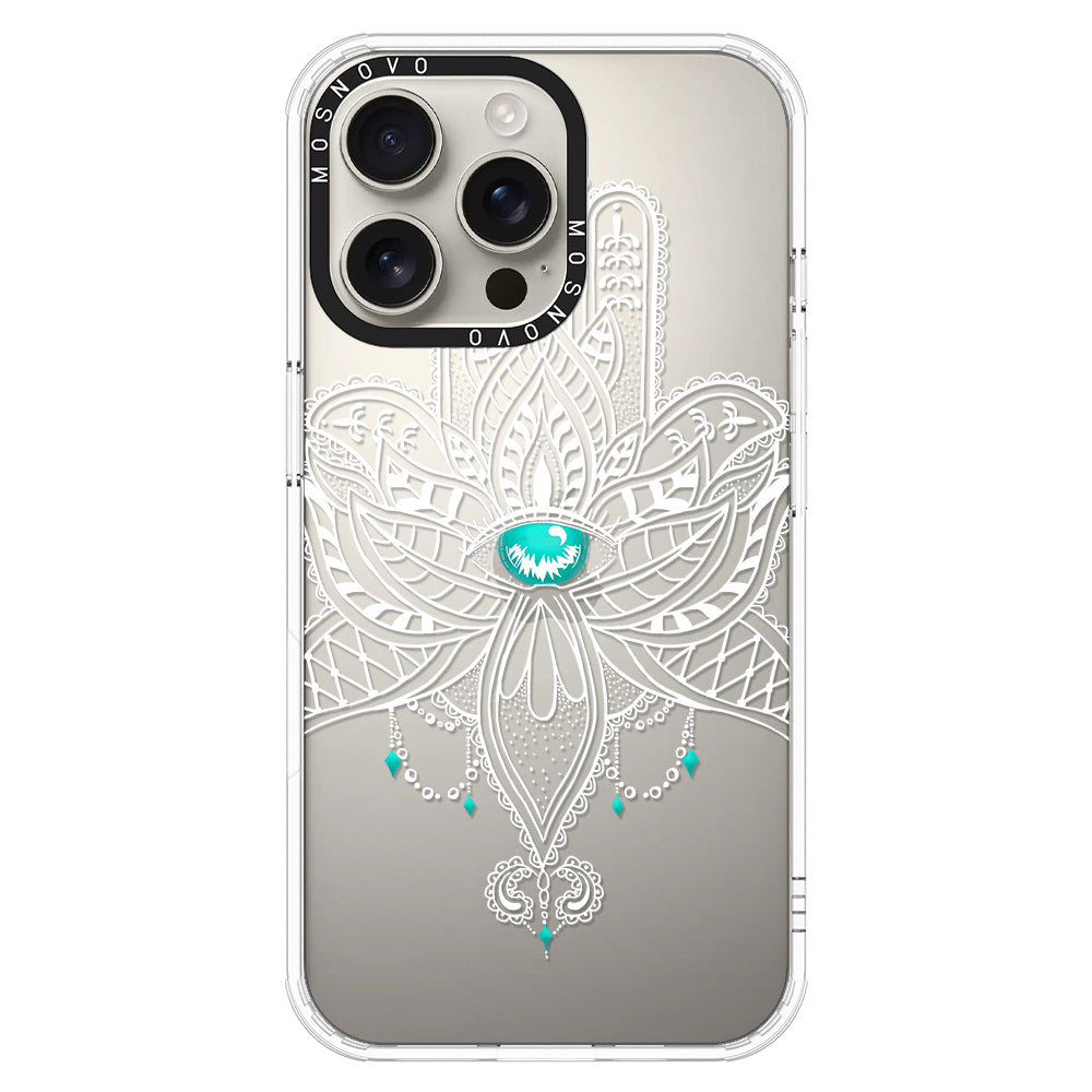 Hamsa Hand Phone Case - iPhone 16 Pro Max Case - MOSNOVO