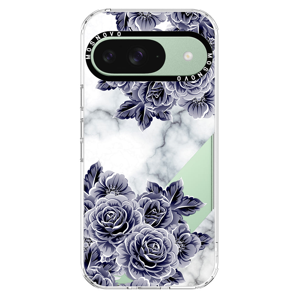 Purple Flower Marble Phone Case - Google Pixel 9 Case