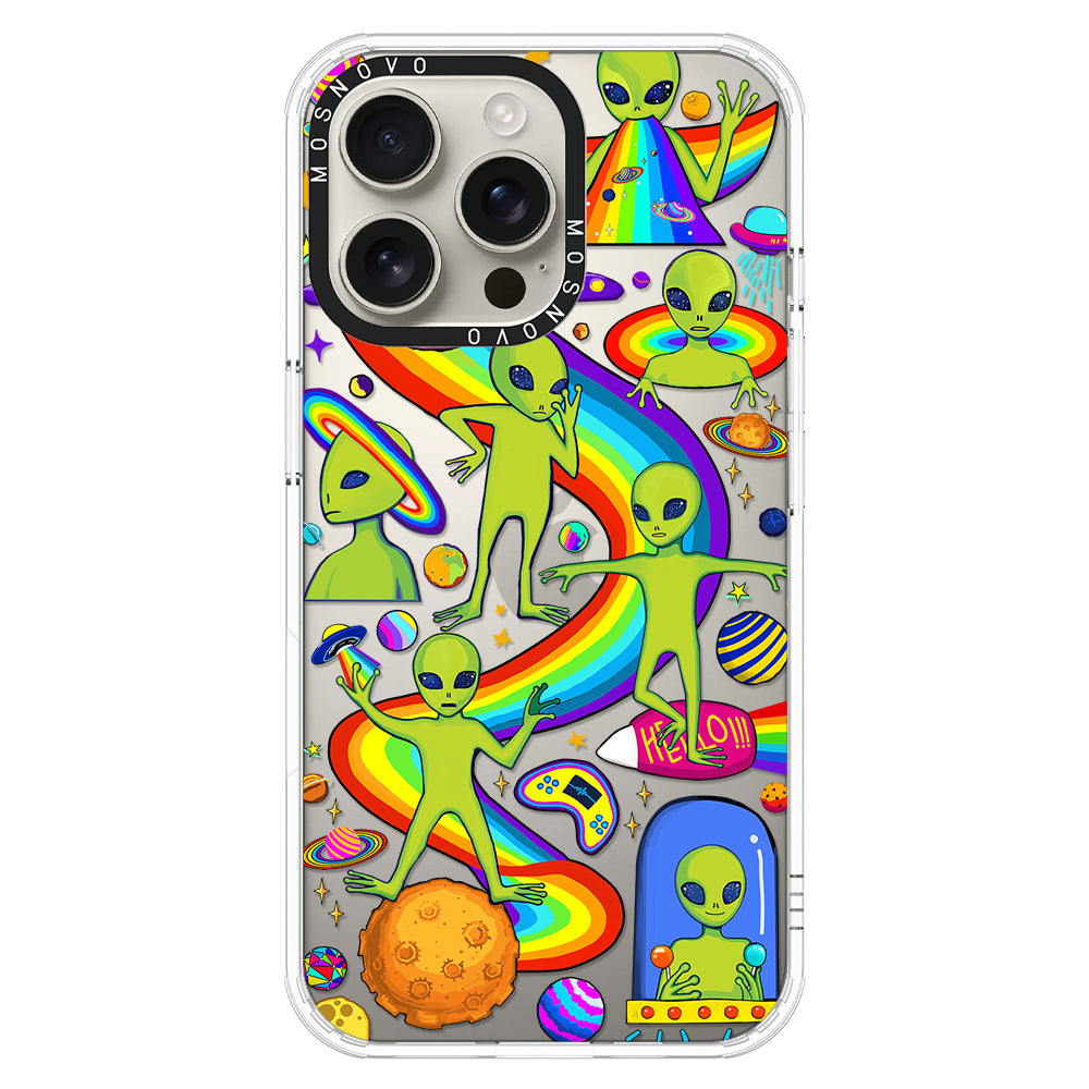 Funny Alien Phone Case - iPhone 16 Pro Max Case - MOSNOVO