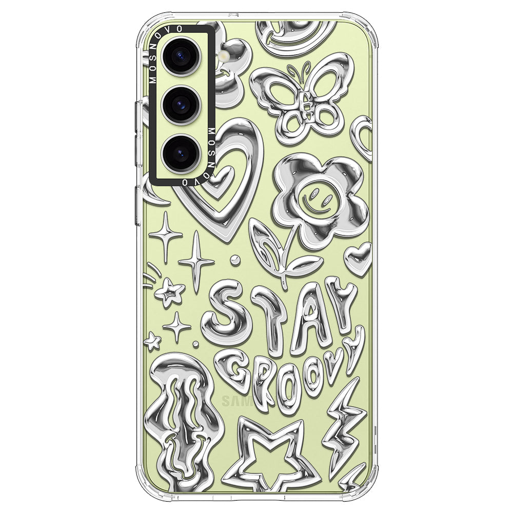 Silver Chrome Art (Flat Print) Phone Case - Samsung Galaxy S23 Case