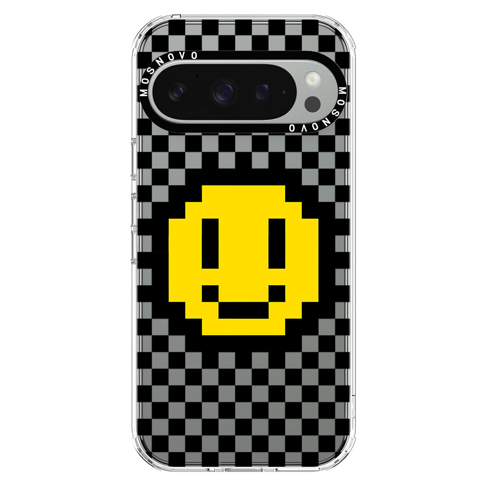 Smile Checkered Phone Case - Google Pixel 9 Pro XL Case