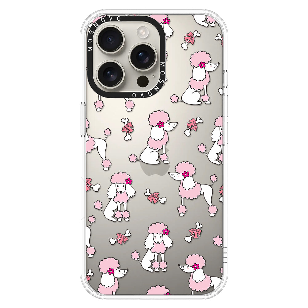 Cute Poodle Phone Case - iPhone 16 Pro Max Case - MOSNOVO