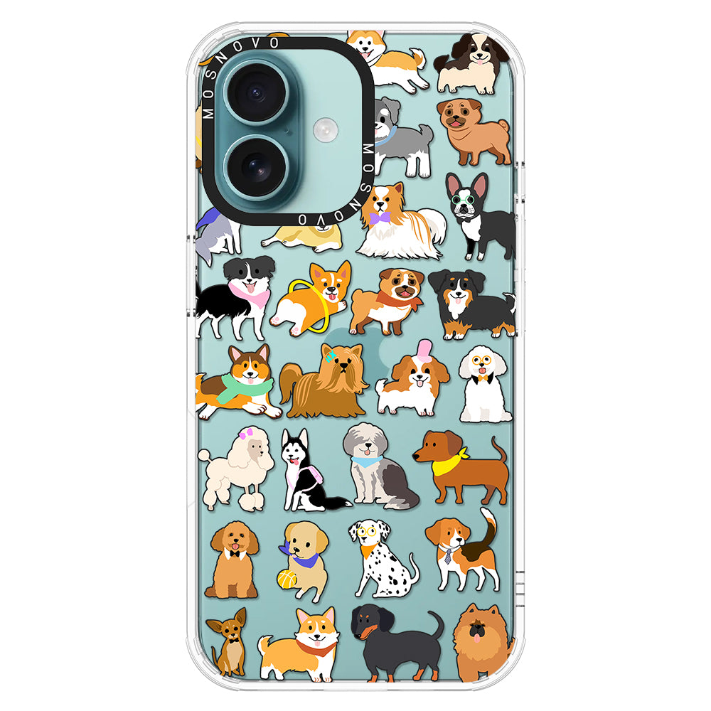 Cute Puppy Phone Case - iPhone 16 Plus Case - MOSNOVO