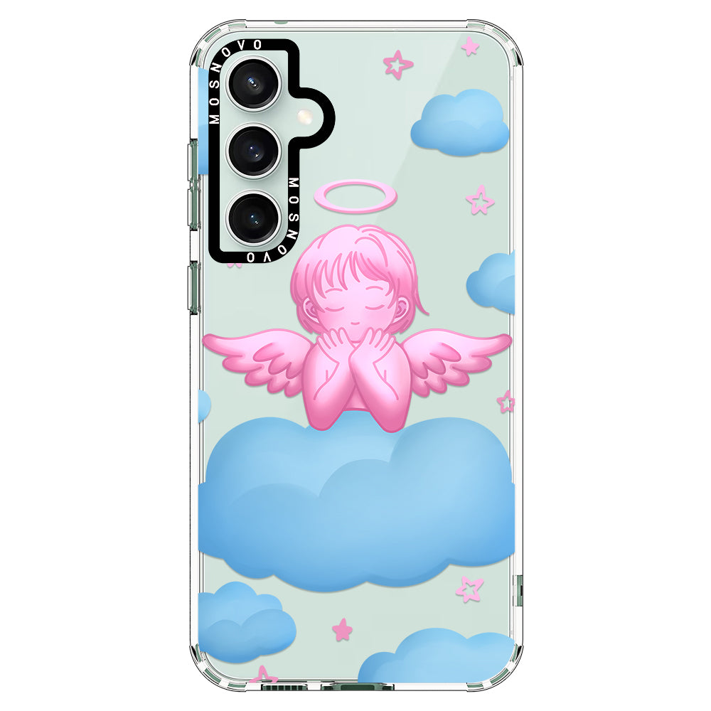 Pink Serenity Angel Phone Case - Samsung Galaxy S23 FE Case