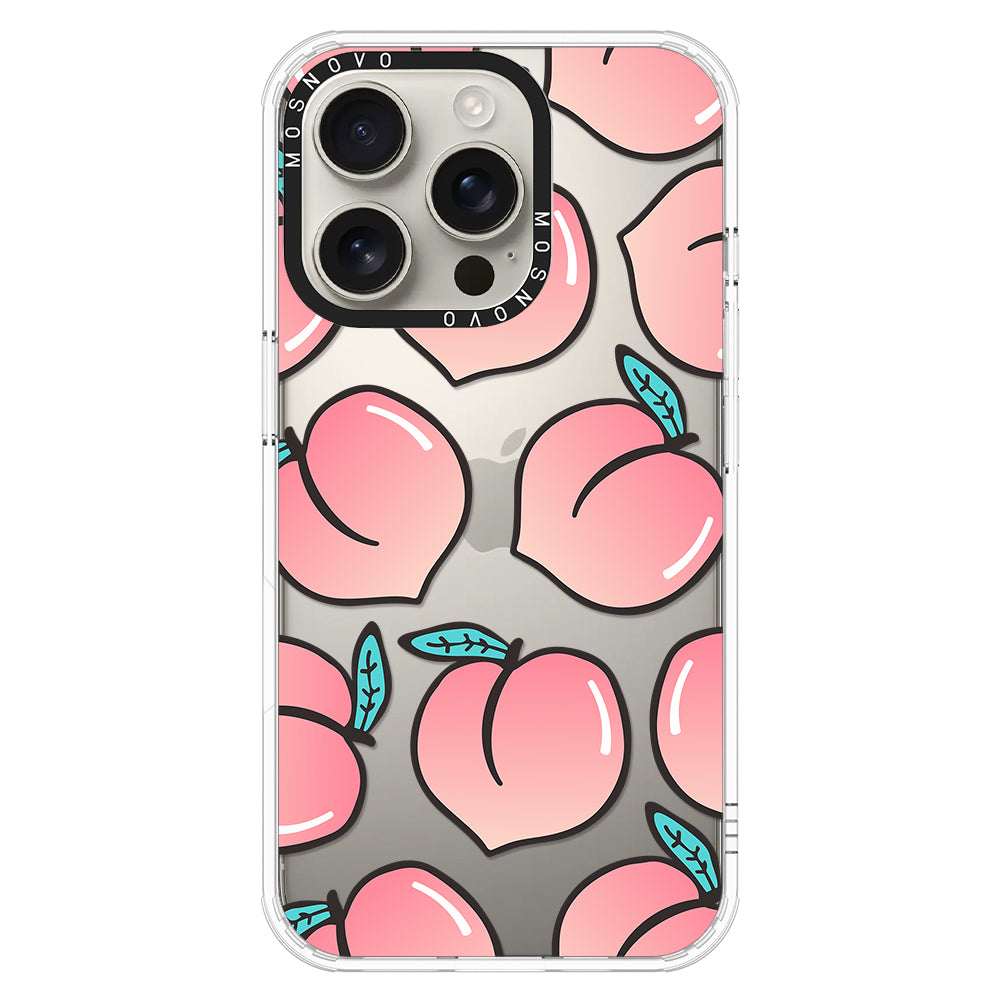 Cute Peach Phone Case - iPhone 16 Pro Case - MOSNOVO