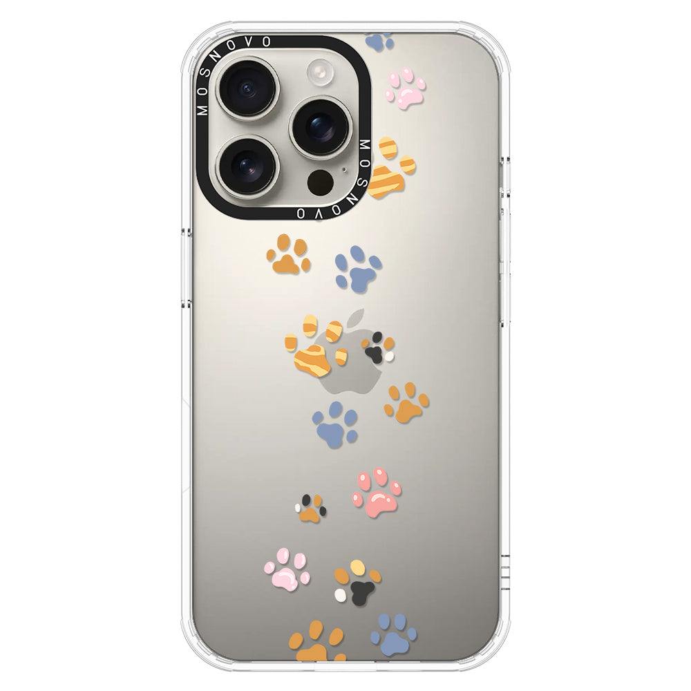 Colorful Paw Phone Case - iPhone 16 Pro Max Case - MOSNOVO