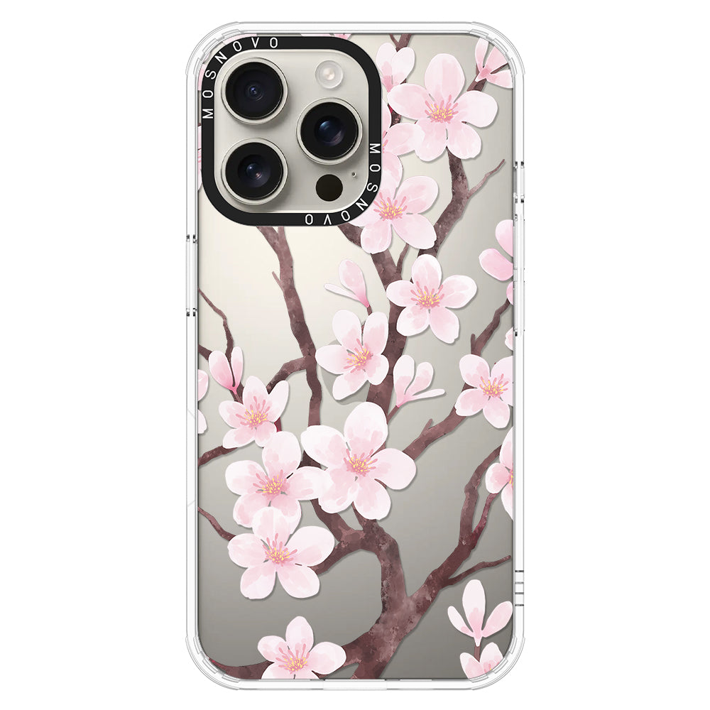 Cherry Blossom Flower Phone Case - iPhone 16 Pro Max Case - MOSNOVO