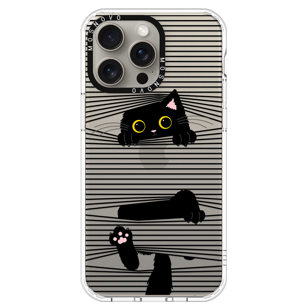 Hidden Black Cat Phone Case - iPhone 15 Pro Max Case