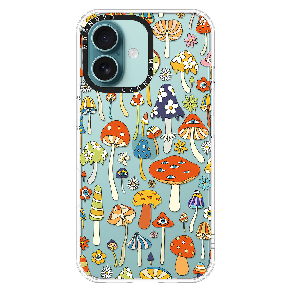 Mushroom Art Phone Case - iPhone 16 Case - MOSNOVO