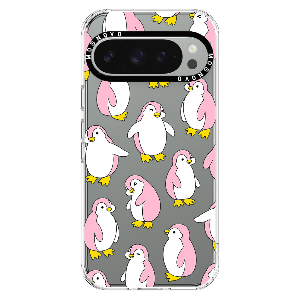 Pink Penguins Phone Case - Google Pixel 9 Pro Case