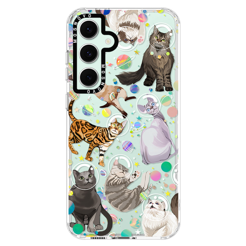 Space Cat Phone Case - Samsung Galaxy S24 FE Case - MOSNOVO