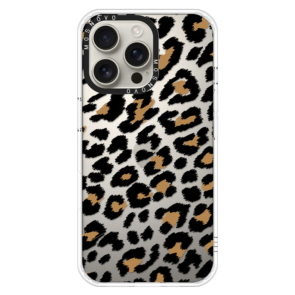 Leopard Print Phone Case - iPhone 16 Pro Max Case - MOSNOVO