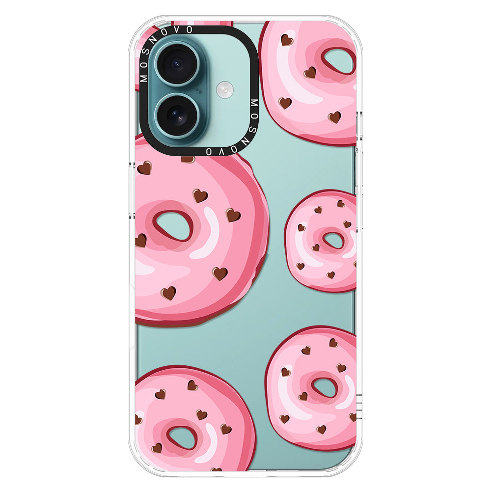 Pink Donuts Phone Case - iPhone 16 Plus Case - MOSNOVO