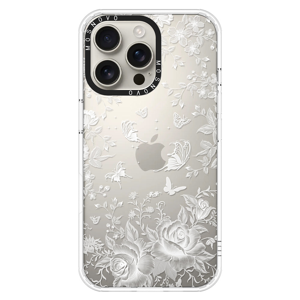 Fairy White Garden Phone Case - iPhone 16 Pro Max Case - MOSNOVO