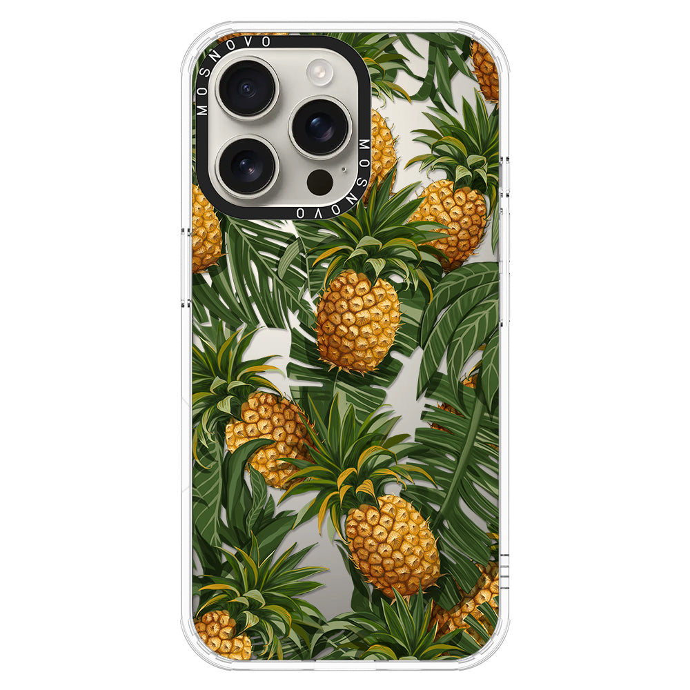 Pineapple Botany Phone Case - iPhone 16 Pro Max Case - MOSNOVO