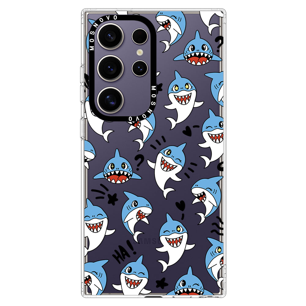 Cute Sharks Phone Case - Samsung Galaxy S24 Ultra Case