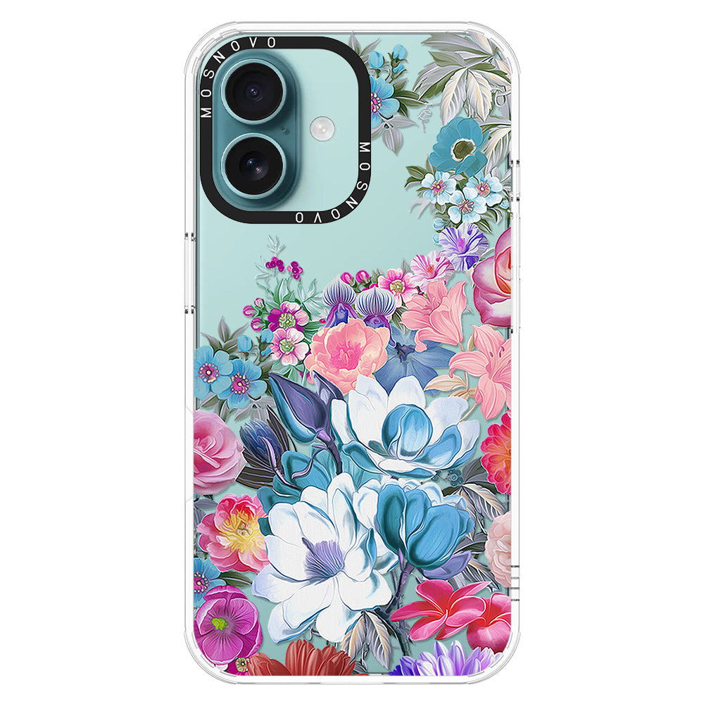 Magnolia Flower Phone Case - iPhone 16 Plus Case - MOSNOVO