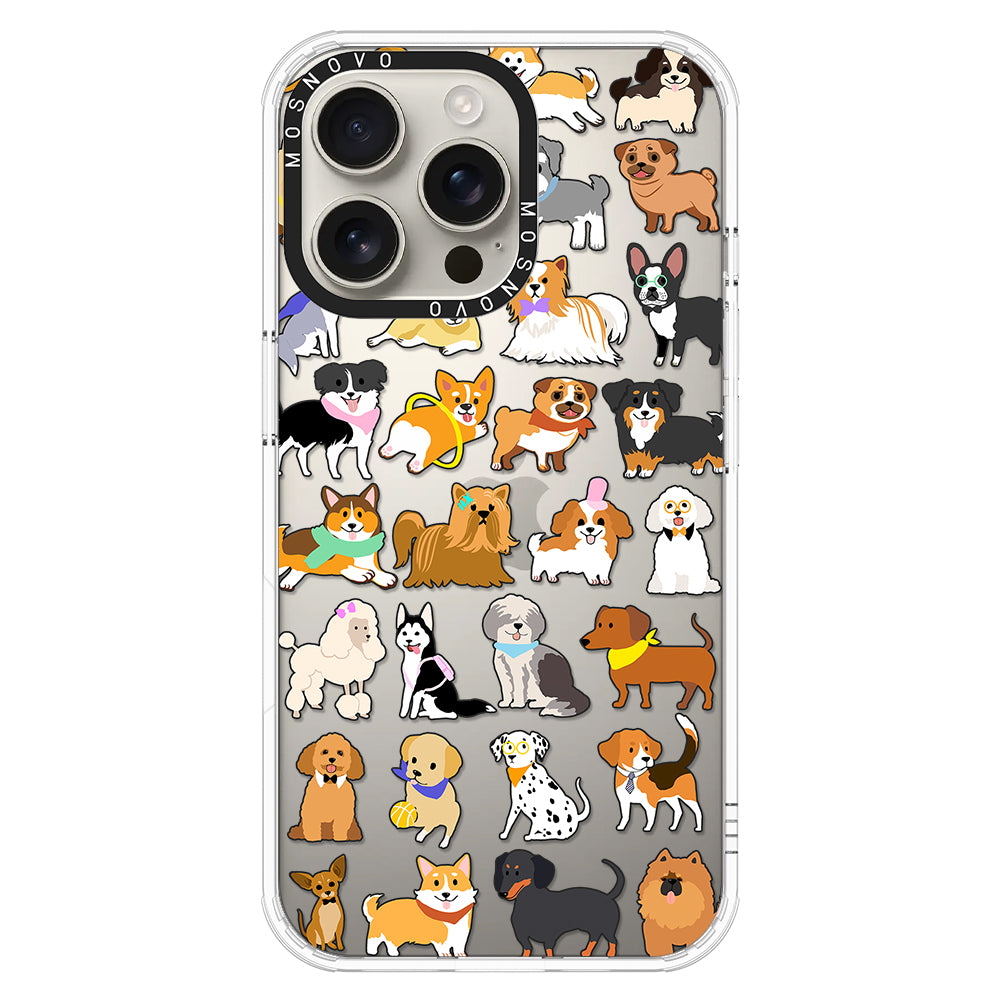 Cute Puppy Phone Case - iPhone 16 Pro Max Case - MOSNOVO