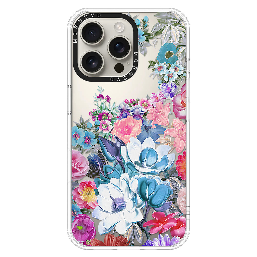 Magnolia Flower Phone Case - iPhone 16 Pro Max Case - MOSNOVO